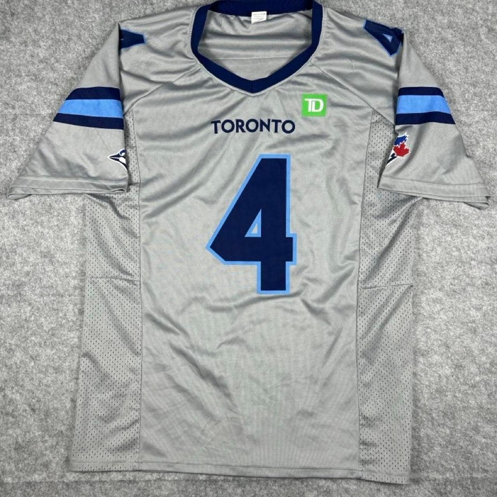 Toronto Blue Jays George Springer Football Style Baseball Jersey (Size XL)